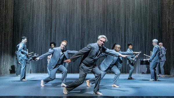 David Byrne and the cast of David Byrne's American Utopia. Credit: Matthew Murphy