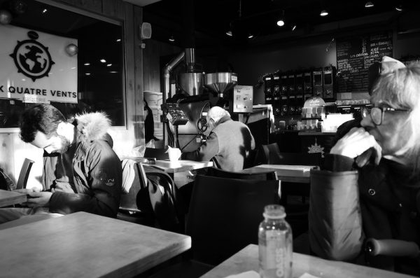 settin, scene, situation and light at a coffee shop