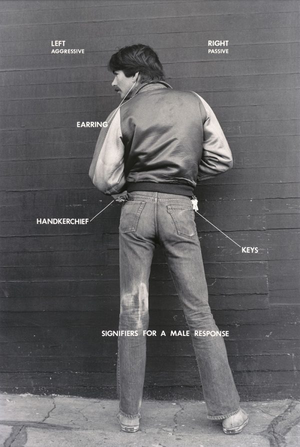 Hal Fischer, Signifiers for a Male Response, from Gay Semiotics, 1977, San Francisco Museum of Modern Art, gift of Richard Lorenz; © Hal Fischer.