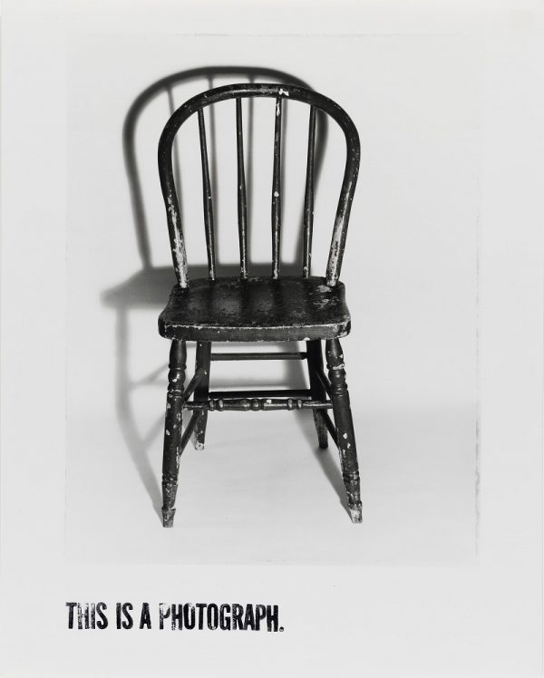 Donna-Lee Phillips, This Is a Photograph, from 100 Small Chairs, More or Less, 1981, San Francisco Museum of Modern Art, Accessions Committee Fund purchase; © Donna-Lee Phillips.