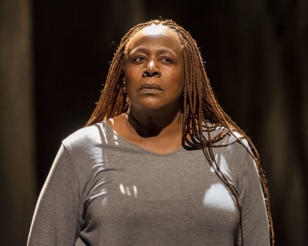 Dael Orlandersmith in Until the Flood, her one- woman piece at the Kirk Douglas Theatre.