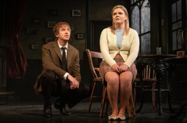 Hangmen, with Dan Stevens and Gaby French, was the first Broadway casualty of the COVID-19 crisis. Credit: Joan Marcus